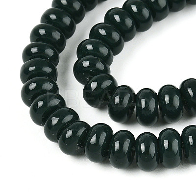 Opaque Spray Painted Glass Beads GLAA-ZX008-8mm-18X-1