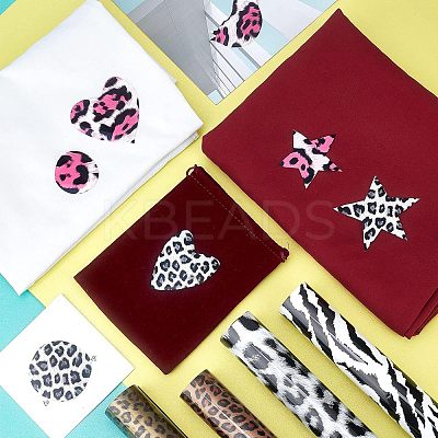 10Pcs 10 Color VINYL Heat Transfer Film DIY-NB0005-28-1-1