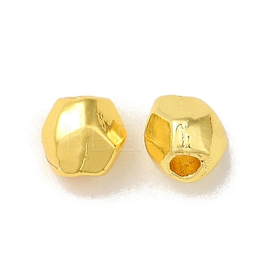 Oval Egg Alloy Faceted Beads FIND-G066-01G-1