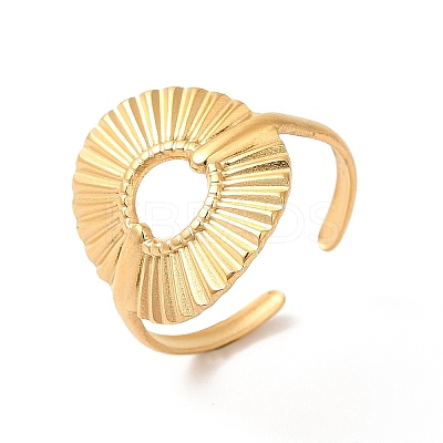 Ion Plating(IP) 304 Stainless Steel Finger Rings RJEW-E063-33G-1