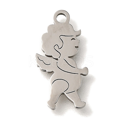 201 Stainless Steel Pendants STAS-R136-08P-1
