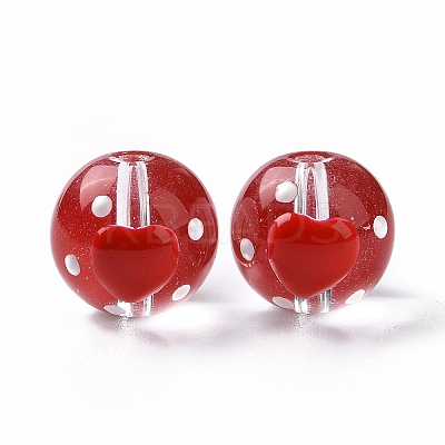 Transparent Glass Beads LAMP-B021-03A-04-1
