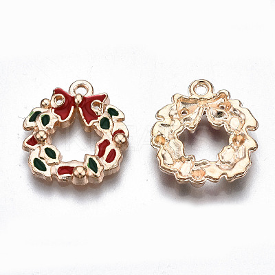 Alloy Enamel Pendants ENAM-Q442-033-RS-1
