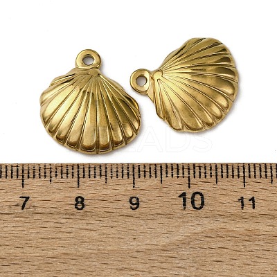 Ocean 304 Stainless Steel Pendants STAS-P406-16F-G-1