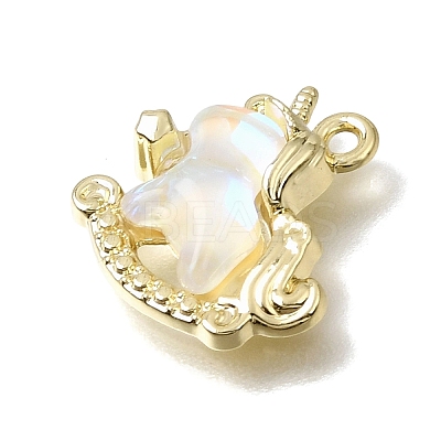 Brass Resin Pendants RE-CBAE379-14LG-1