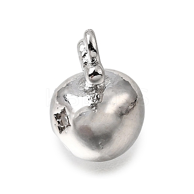 Brass Micro Pave Clear Cubic Zirconia Charms KK-N290-20P-1