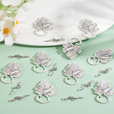 20Pcs Tibetan Style Zinc Alloy Toggle Clasps TIBE-LP0001-04-1