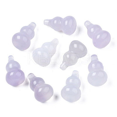 Carved Natural White Agate Pendants G-S359-354-1