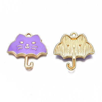 Rack Plating Alloy Enamel Pendants LS-ENAM-T011-191C-1