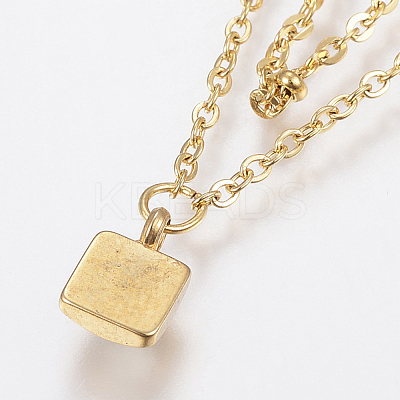 304 Stainless Steel Cable Chain Bracelets BJEW-I243-22G-A-1