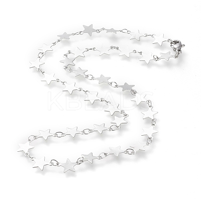 Non-Tarnish 304 Stainless Steel Link Chain Necklaces STAS-I156-26P-1