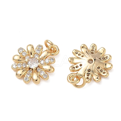 SHEGRACE Brass Clear Cubic Zirconia Charms XGRQ4G046-537G-1