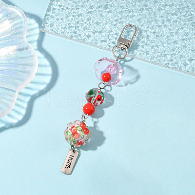 Handmade Polymer Clay & Acrylic & Resin & Glass Pendant Decorations KEYC-FS00037-05-1