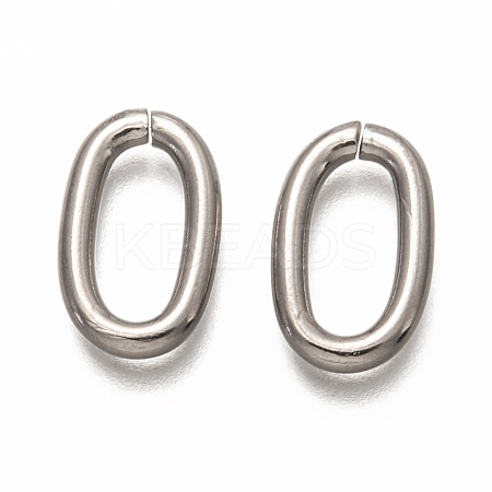 Non-Tarnish 304 Stainless Steel Open Jump Rings STAS-H133-08P-1