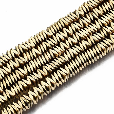 Electroplate Non-magnetic Synthetic Hematite Beads Strands X-G-T114-56G-1
