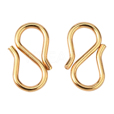 304 Stainless Steel S Hook Clasps STAS-F227-16-G-1