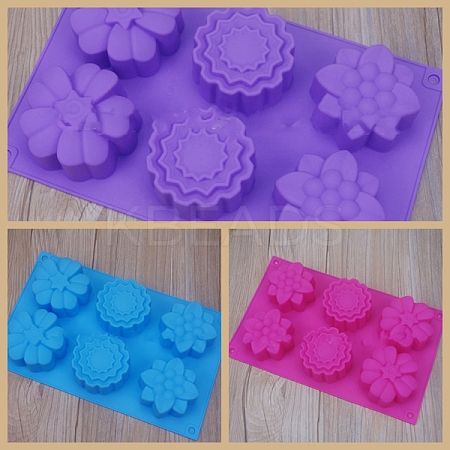 Flower Food Grade Silicone Molds SOAP-PW0001-075-1
