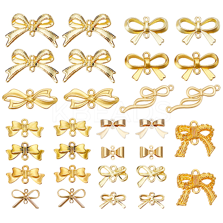 30Pcs 15 Styles Alloy & Brass & 304 Stainless Steel Links/Connectors FIND-PH0024-72-1