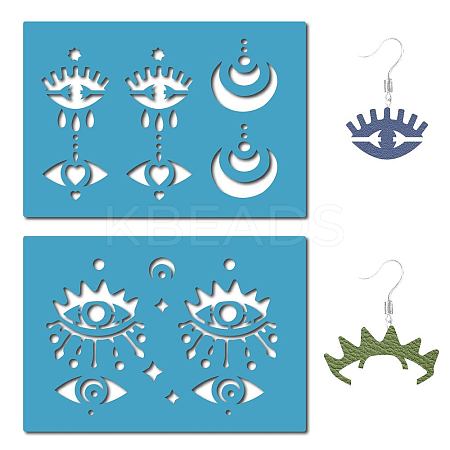 Acrylic Earring Handwork Template DIY-WH0359-016-1