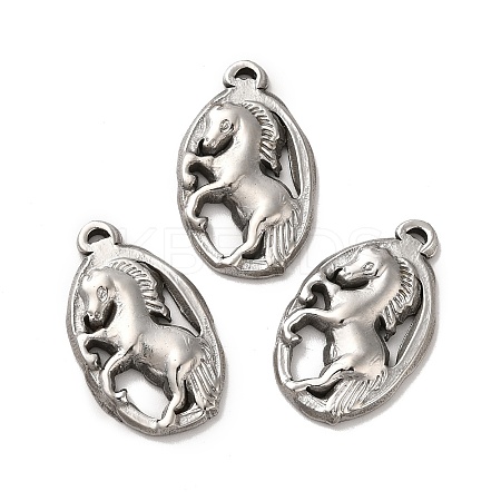 Non-Tarnish 304 Stainless Steel Pendants STAS-Q001-20P-1