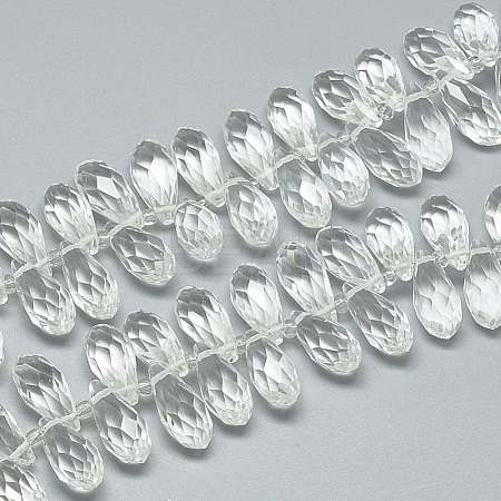Glass Beads Strands EGLA-S142-6x12mm-10-1