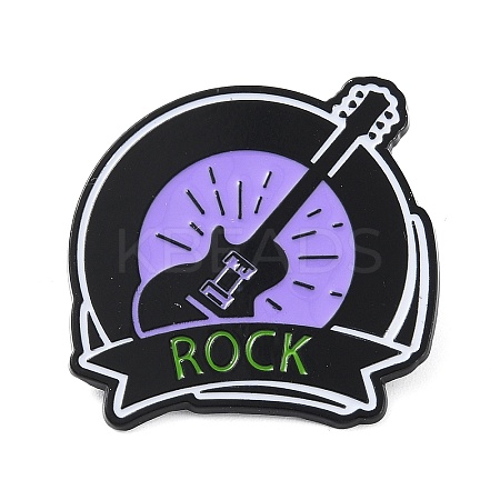 Guitar Creative Rock Music Theme Enamel Pins JEWB-D025-01D-1