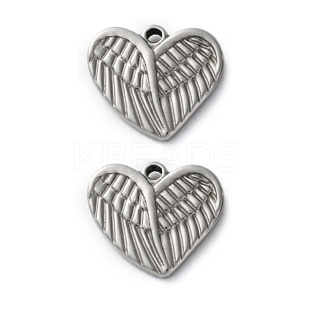 304 Stainless Steel Pendants STAS-L282-007P-02-1