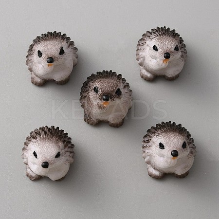 Resin Hedgehog Display Decorations DJEW-WH0042-29C-1