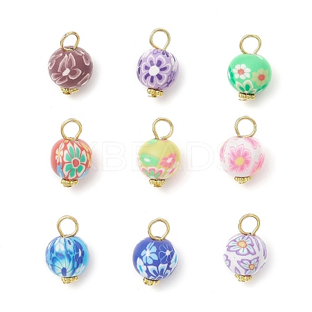 Handmade Polymer Clay Pendants PALLOY-JF03959-1