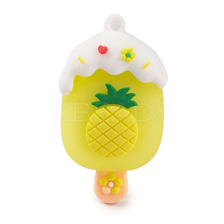 Ice Cream with Fruit PVC Plastic Pendants KY-S172-11A-1