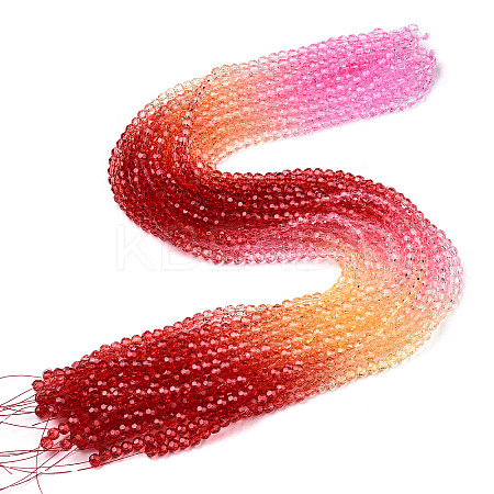 Transparent Glass Beads Strands LS-GLAA-E036-07N-1