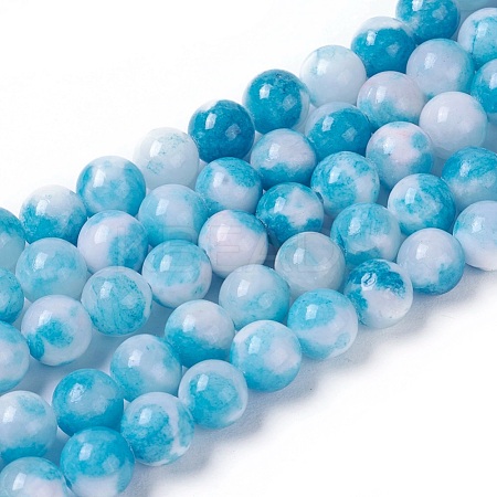 Natural Persian Jade Beads Strands G-E531-C-03-1
