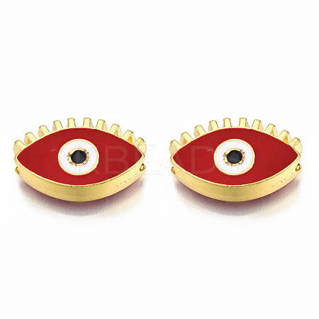 Rack Plating Alloy Enamel Pendants PALLOY-N172-065C-1