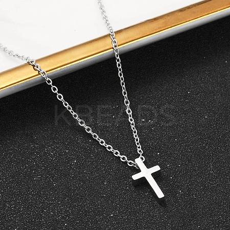 Non-Tarnish 304 Stainless Steel Pendant Necklaces NJEW-E141-42P-1