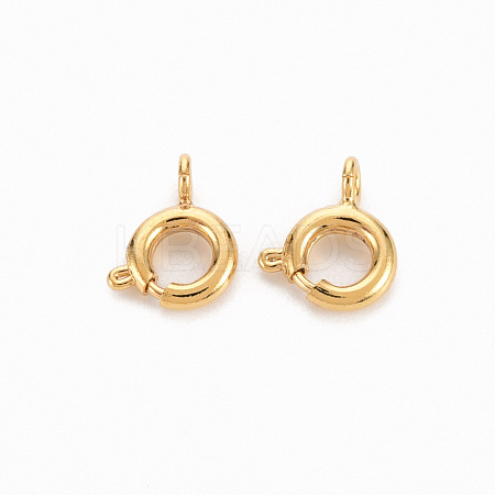 Brass Spring Ring Clasps KK-N231-258-NF-1