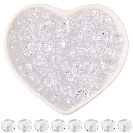 800Pcs Transparent Plastic Beads KY-SP0001-52B-1