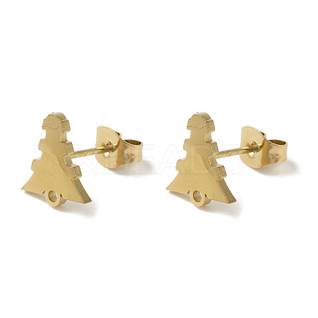Ion Plating(IP) 304 Stainless Steel Studs Findings STAS-I206-49G-1