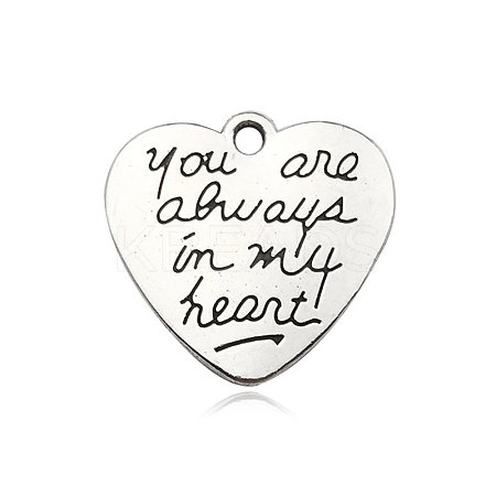 Mother's Day Theme Tibetan Style Alloy Pendnats LS-FIND-CJC0018-54D-1