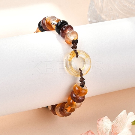 Glass Brainded Bead Bracelets BJEW-L701-01-1