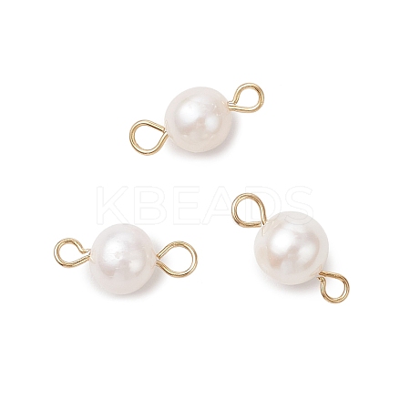 Natural Cultured Freshwater Pearl Round Links PALLOY-JF04219-02-1
