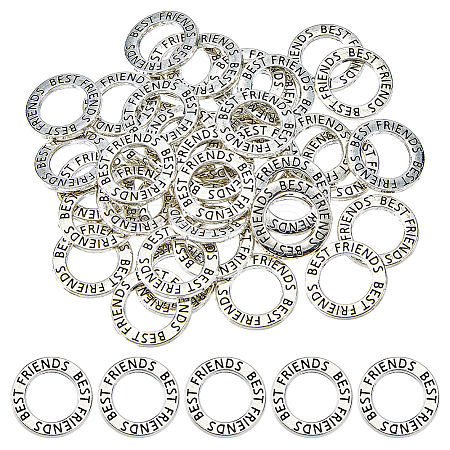 40Pcs Zinc Alloy Closed Jump Rings FIND-FH0016-97-1
