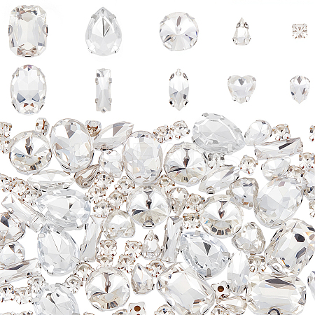 100Pcs Sew on Rhinestone GLAA-CY0001-01B-1