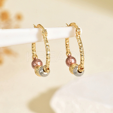 Brass Hoop Earrings KG9891-5-1