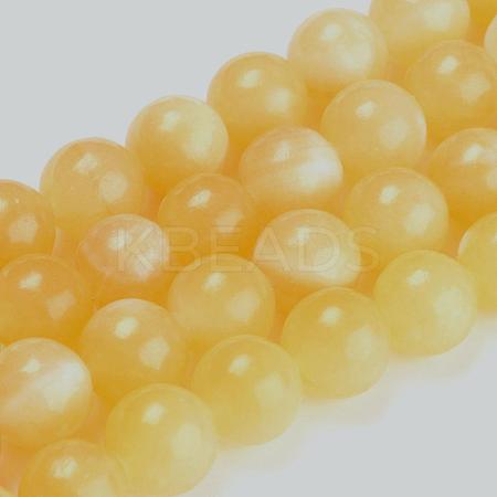 Natural Topaz Jade Beads Strands G-E266-11A-4mm-1