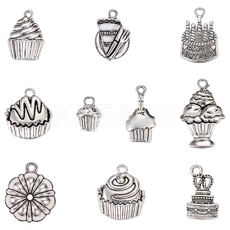 10 Styles Tibetan Style Alloy Pendants FIND-SZ0003-64-1
