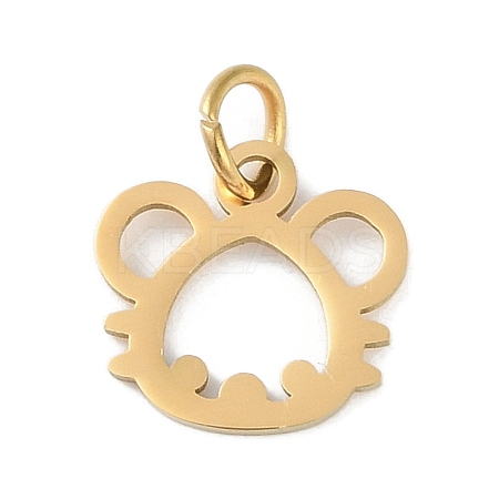 304 Stainless Steel Pendants STAS-L279-001G-09-1