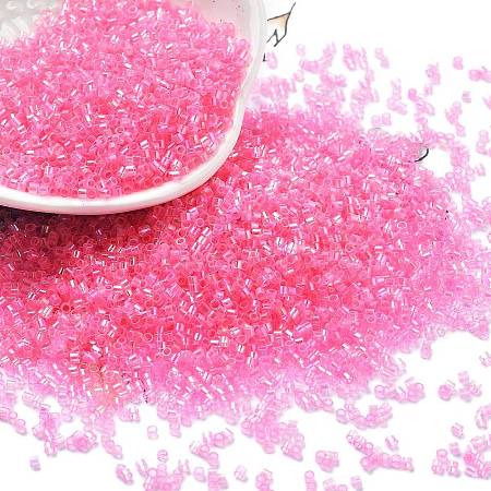Transparent Colours Glass Seed Beads SEED-H003-01F-1