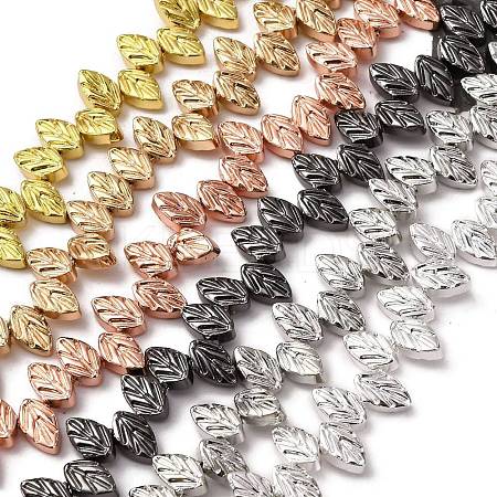Electroplate Glass Beads Strands EGLA-H109-10-1