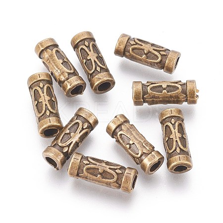 Tibetan Style Alloy Tube Beads MLF0843Y-NF-1