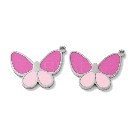 304 Stainless Steel Pendants STAS-P339-13P-02-1